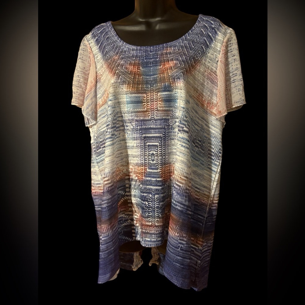 Live & Let Live top with lace borders